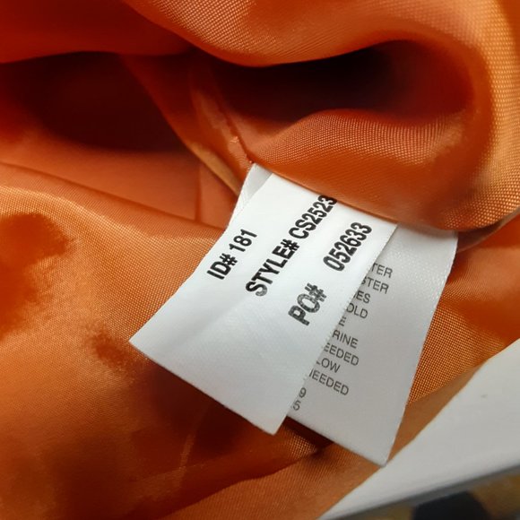 CALLAWAY MEN'S GOLF PULLOVER SHIRT | Size L | 1/4 Zip | Orange w/Black Stripe - Picture 13 of 14